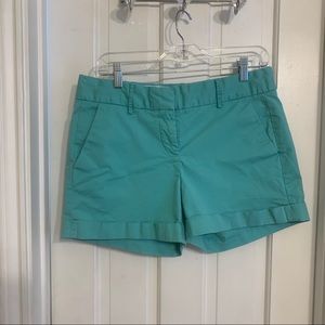 Daniel Cremieux Cuffed Shorts Aqua Blue Size 10